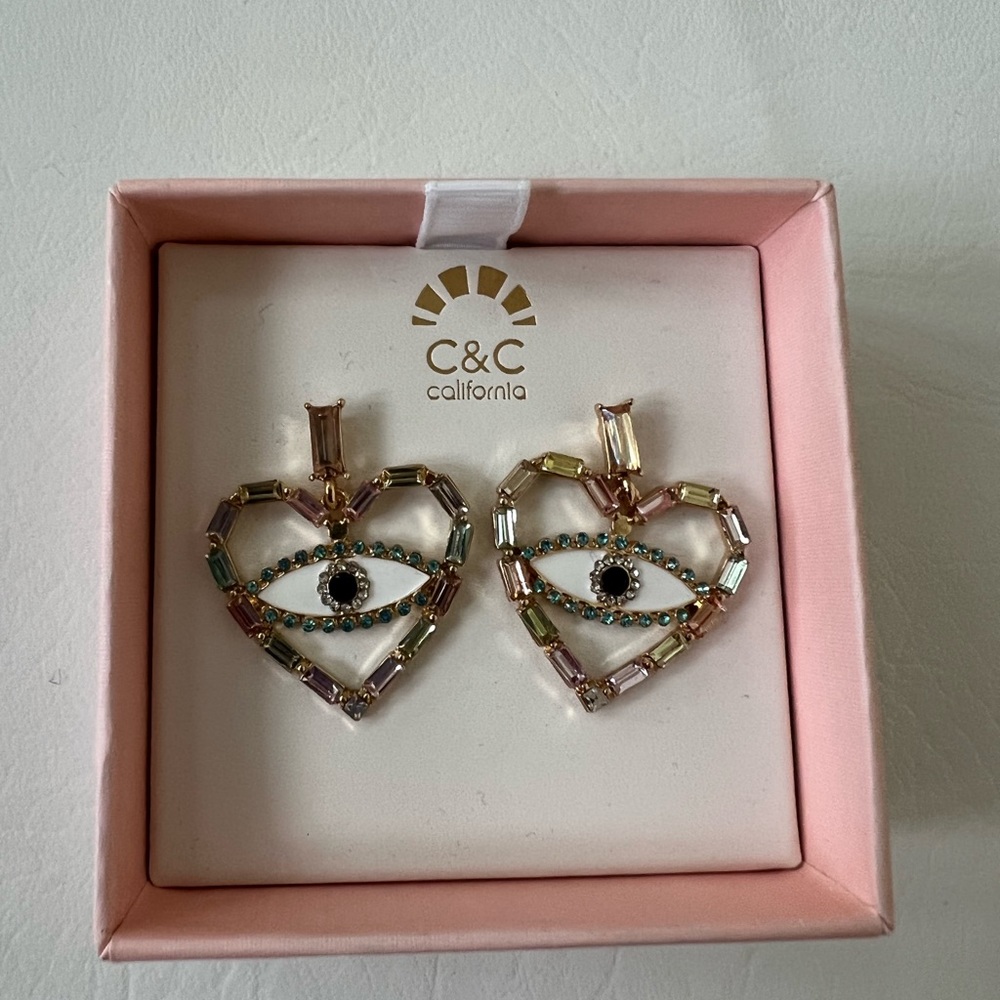 C&C California Heart Evil Earrings